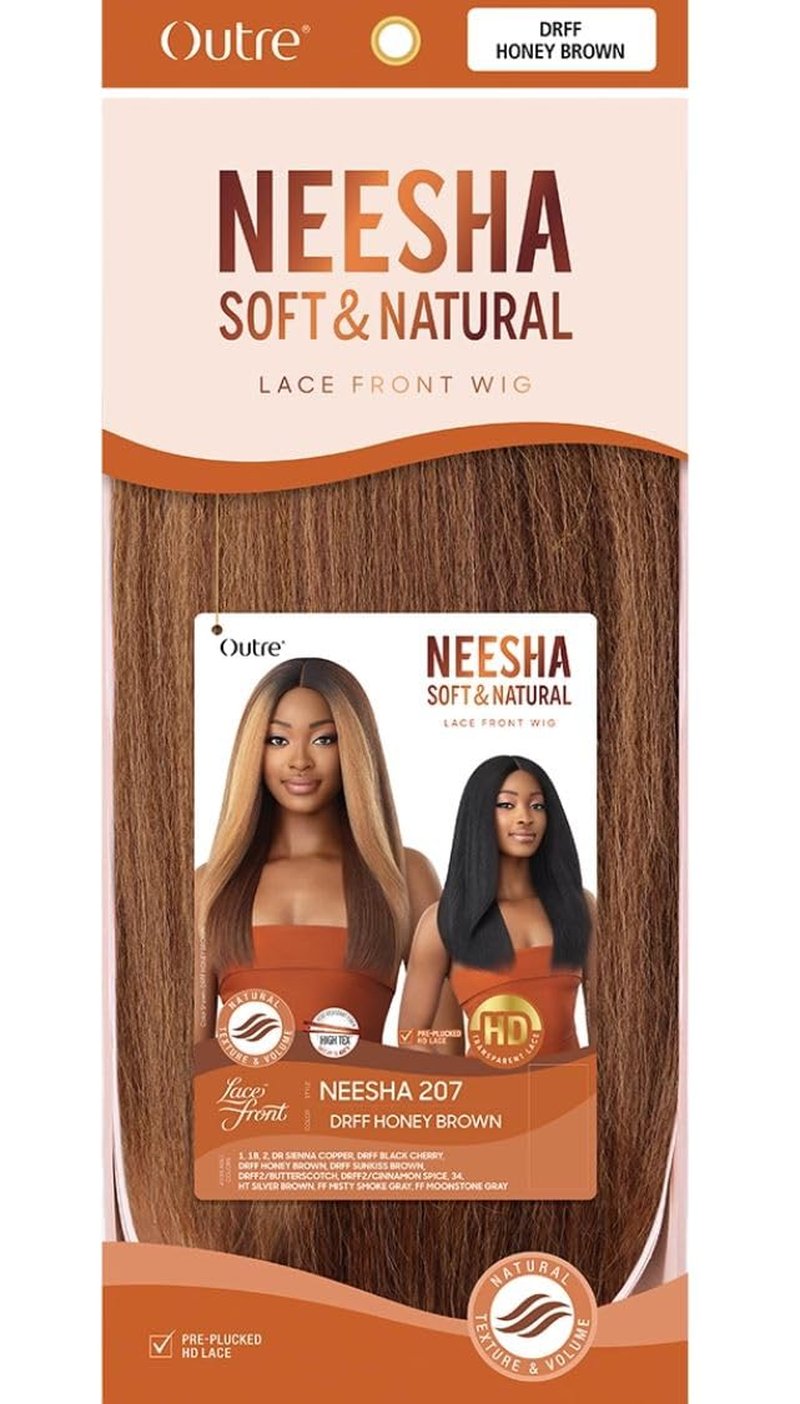 Outre Soft & Natural Synthetic Lace Front Wig - NEESHA 207 (DRFF2/CINNMON SPICE)