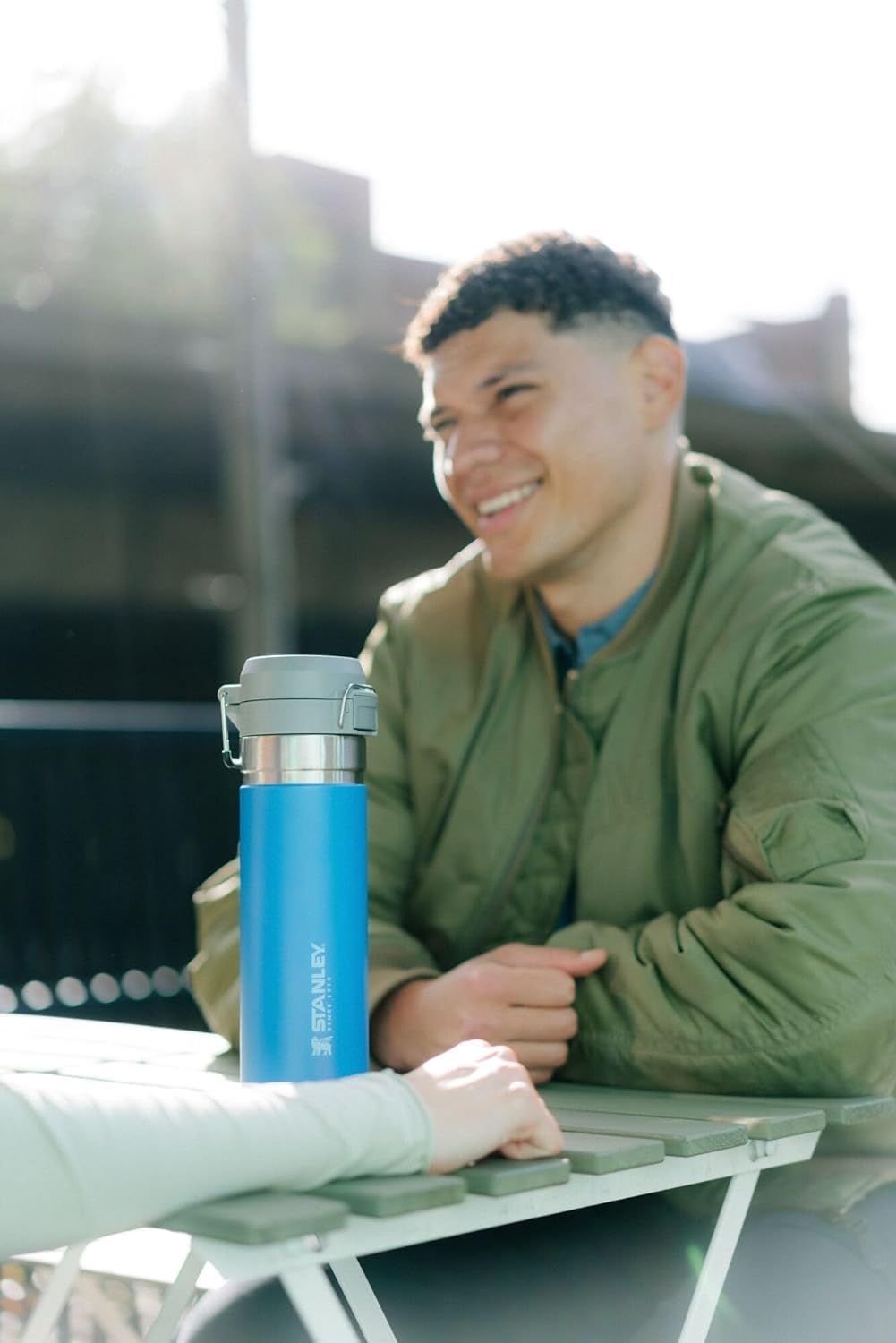 Stanley Quick Flip GO Water Bottle 24 oz - Leakproof & Insulated Stainless Steel | BPA-Free | Azure