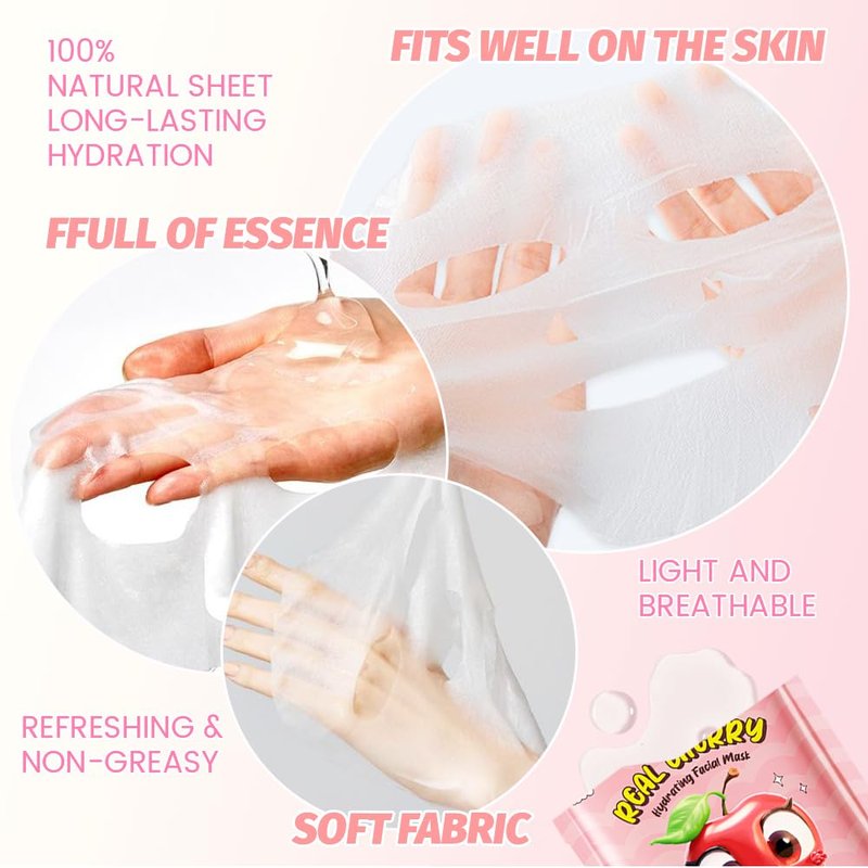 Kids Face Masks - 40 Pack Bulk Spa Day Kit | Moisturizing Sheet Masks for All Skin Types