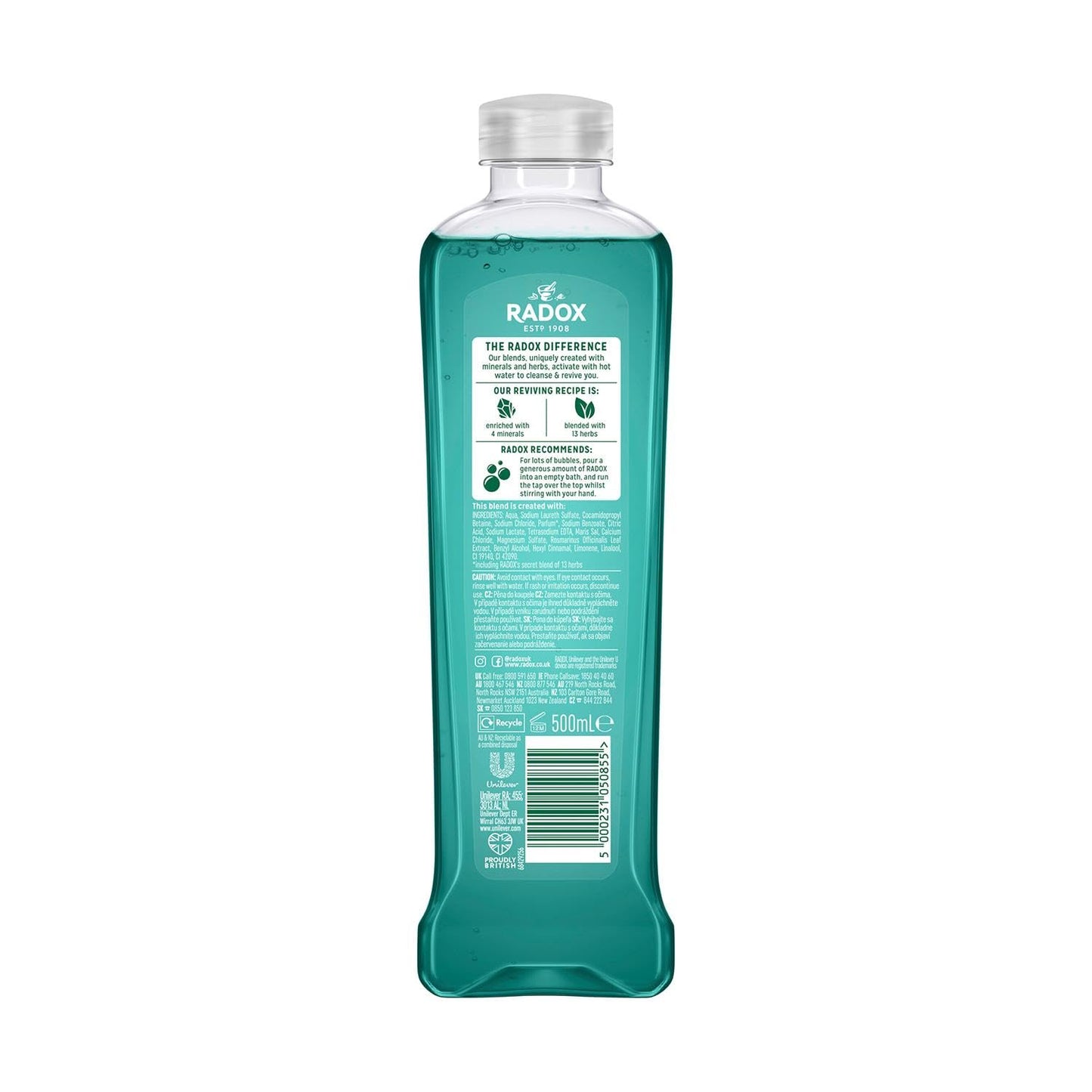 Radox Feel Good Fragrance 500ml Stress Relief Bath Soak, Pack of 6