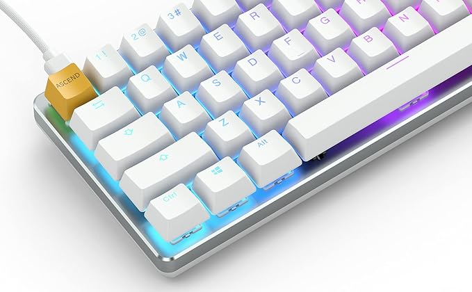 GLORIOUS GMMK White Ice Edition - Compact (Pre-Built)