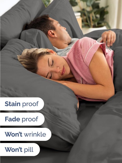 Extra Deep Cal King Sheet Set - 6 Piece Breathable and Cooling Sheets - Hotel Luxury Bedding for Women, Men, Kids & Teens - Easy & Secure Fit - Soft and Wrinkle Free - Extra Deep Pockets - Charcoal