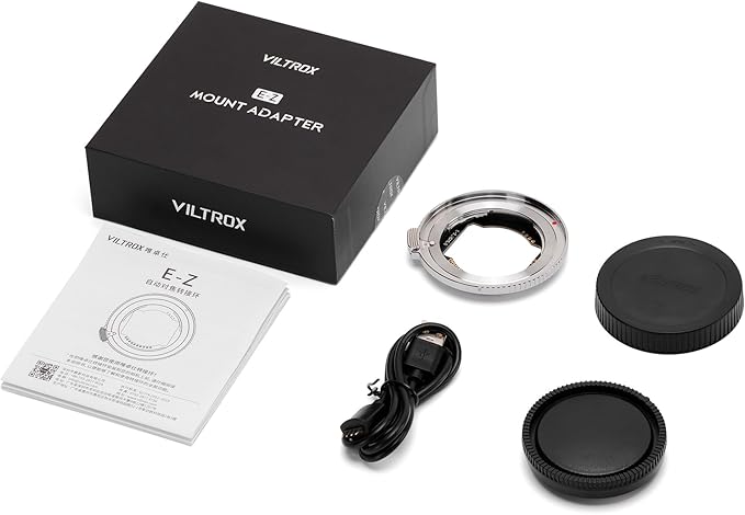 VILTROX E-Z Lens Adapter Auto Focus Adapter Compatible with Sony E-Mount Lens to Mirrorless Nikon Z-Mount Cameras Z5 Z50 Z6 Z6II Z7 Z7II Zfc