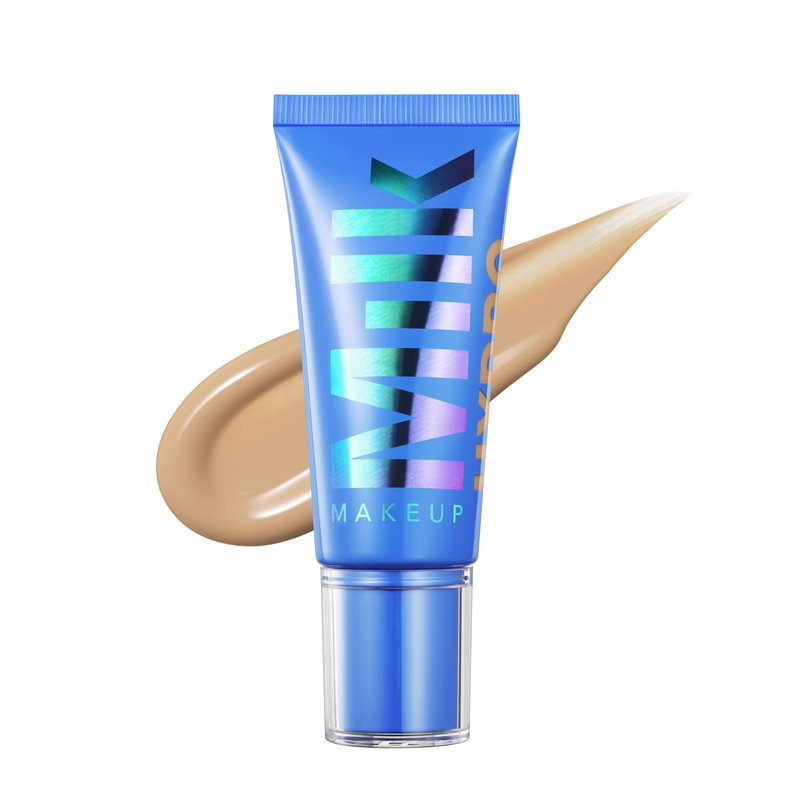 Milk Makeup Hydro Grip Hydrating Gel Skin Tint – 12HR Lightweight Buildable Coverage with Hyaluronic Acid for Natural Dewy Finish – Non-Comedogenic – 5 Light w/Neutral Undertones, 1oz