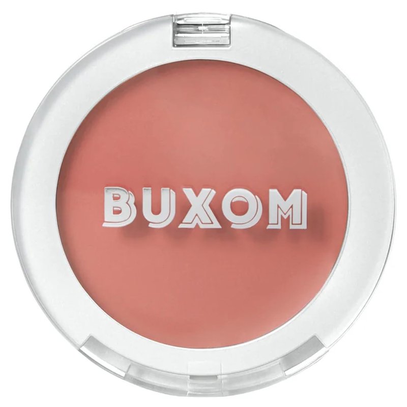 Buxom Plump Shot Blush - Peptide-Infused Cream-to-Powder, Lightweight Matte Finish | Buildable Medium Color