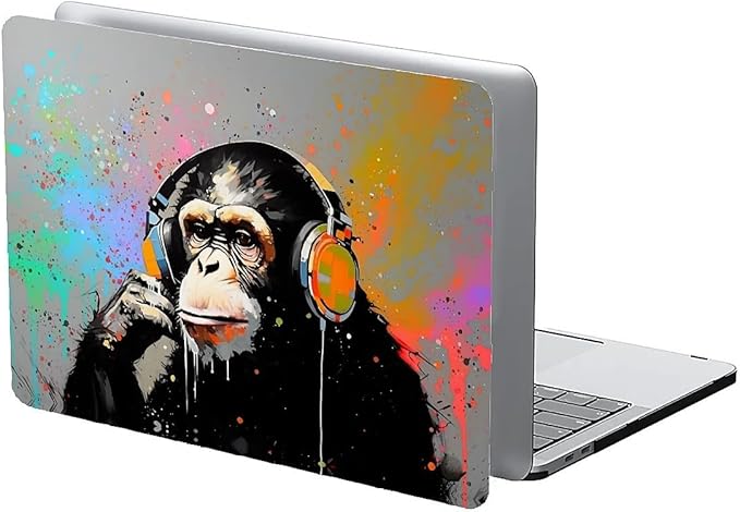 COTAIL Compatible with MacBook Air 13.3 13.6 Inch Case 2022 2021 2020 2019 Plastic Hard Shell Case Cover,13.3 Pro(A1706/A1708/A1989/A2159/A2289/A2338), Monkey