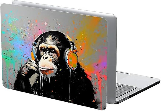 COTAIL Compatible with MacBook Air 13.3 13.6 Inch Case 2022 2021 2020 2019 Plastic Hard Shell Case Cover,13.6 Air (A2681) M2 2022, Monkey