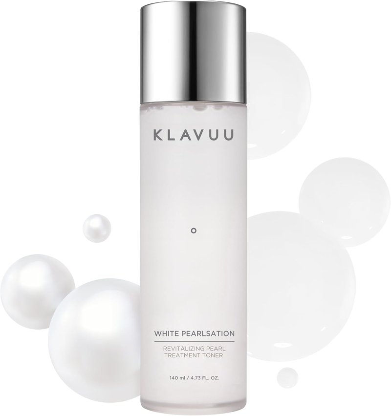 KLAVUU Hydrating Milky Toner | Pearl & Niacinamide for Glowing Skin, Wrinkle Care & Moisture Balance - 4.76oz