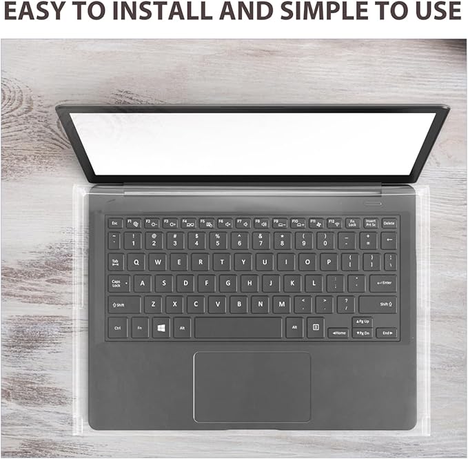 ABOOFAN Clear Acrylic Keyboard Dust Cover, Anti-Cat Waterproof Protective Case for Laptop & Mechanical Keyboards 15.74x10.43 Inch