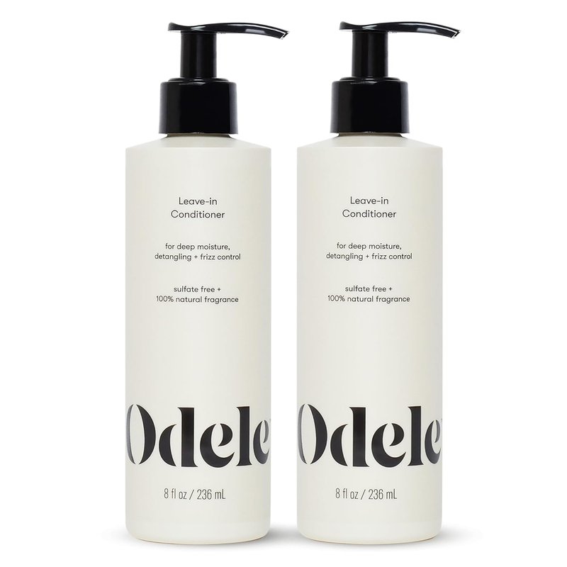 Odele Vegan Leave-In Conditioner - Deep Moisture & Frizz Control for All Hair Types | 8 fl oz (2-Pack)