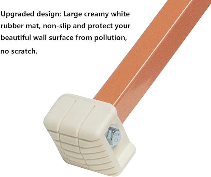Ladder Stabilizer,Wing Span/Wall Extension Ladder Standoff Arms,Extension Ladder Accessory For Roof Gutter Guard,Heavy Duty Extension Ladder Stabilizer For Roof Ladders Gutter (Orange)