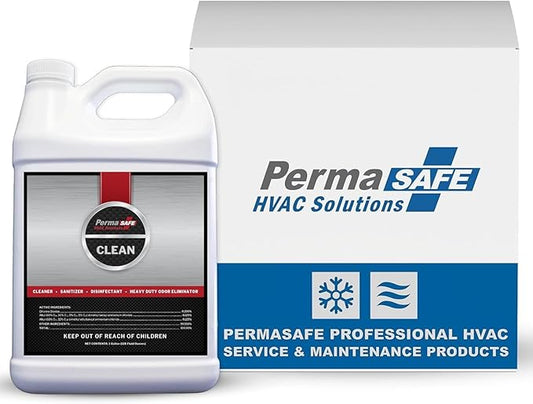PermaSafe HVAC Solutions, Germicidal Evaporator Coil & Component Cleaner, Quickly and Effectively Cleans, Disinfects, Deodorizes and More