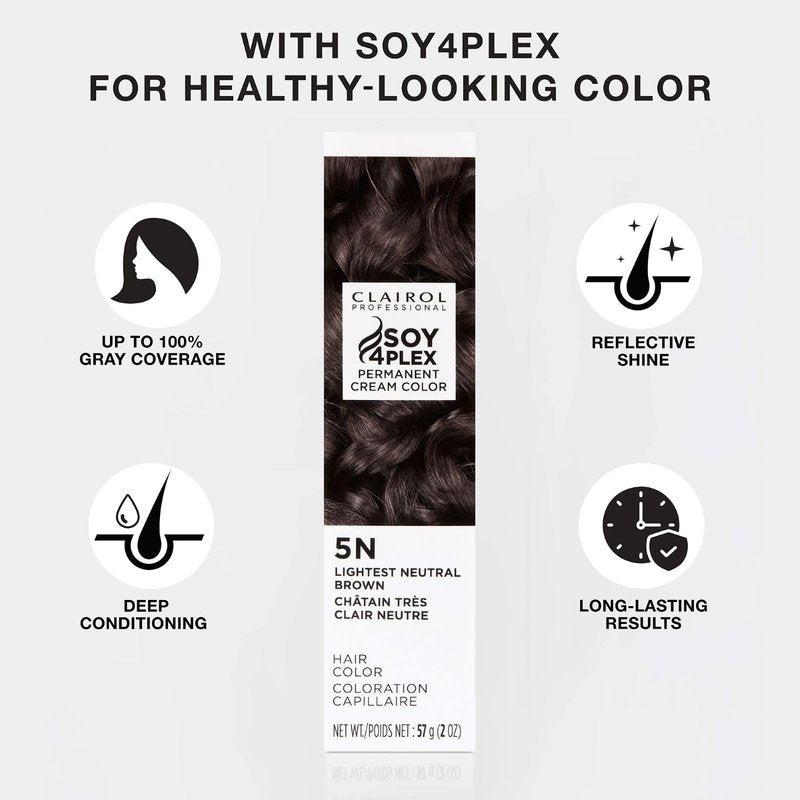 Clairol Professional Crème Permanente, 1n Black, 2 oz. - Packaging May Vary