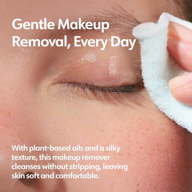 Women Makeup Remover Cleanser Care Face Cleanser for Sensitive Skin Bi-Phase mascara remover Gentle Cleanser Beauty Care Eyes,Waterproof Make Up, Dual Liquid Texture,150 ml (5.2 oz Plum Canada Made