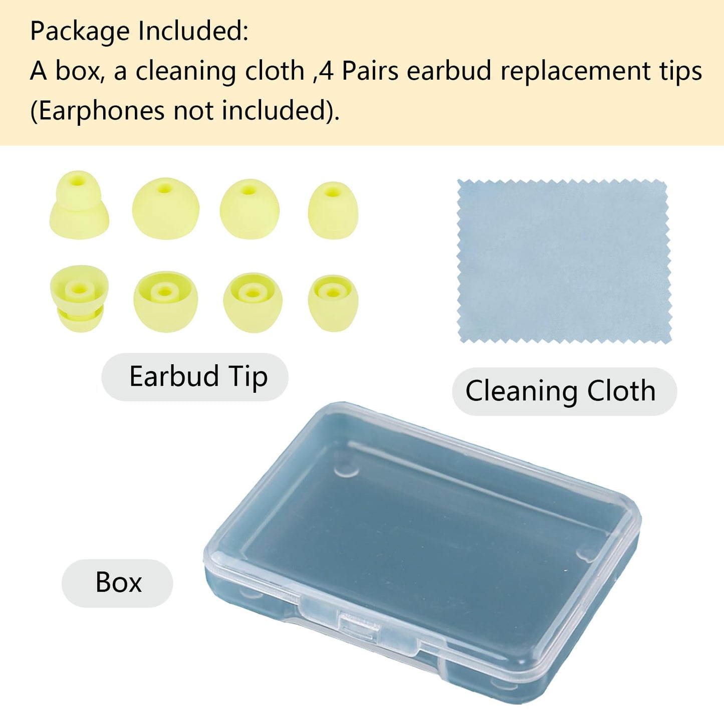 MQIMY Silicone Earbud Tips Replacement Ear Tips Compatible with Powerbeats Pro Beats Wireless Earphone Headphones Earbud Covers 4 Pairs