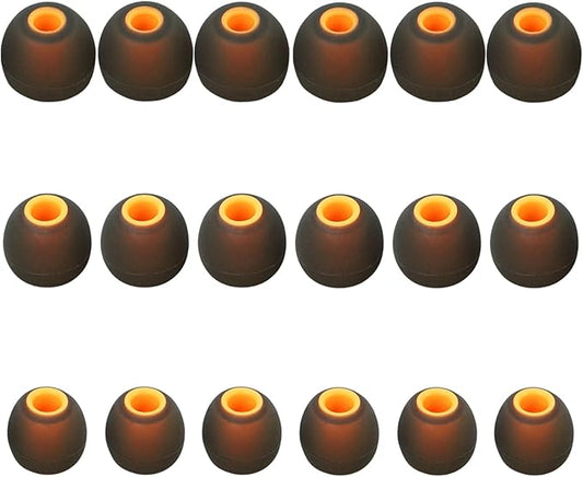 MMYQXI Earbud Replacement Tips Silicone Earbud Tips Earbud Covers Fit for in-Ear Headphones (Inner Hole 3.8mm -5.1mm) Earbud Rubber Tips Ear Tips,9 Pairs S/M/L