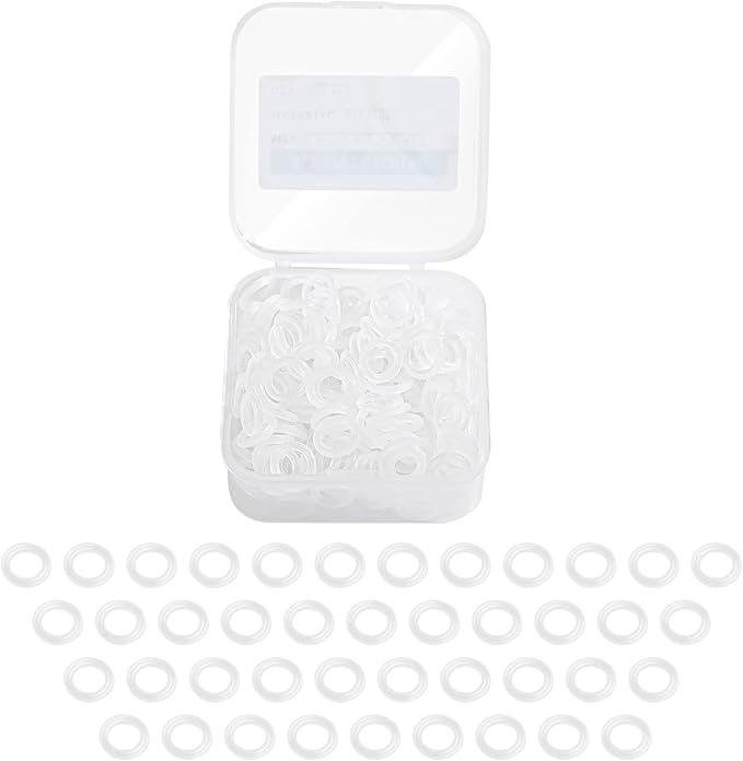 SoeFanier 200Pcs Clear O-Ring Switch Dampeners Keycap for Mechanical Keyboard Cherry Mx, White…