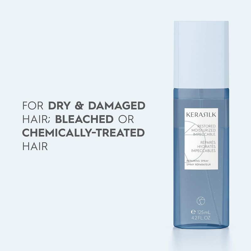 KERASILK Repairing Spray - Nourishing Hair Treatment for Dry, Damaged Hair | Heat Protection & Detangling