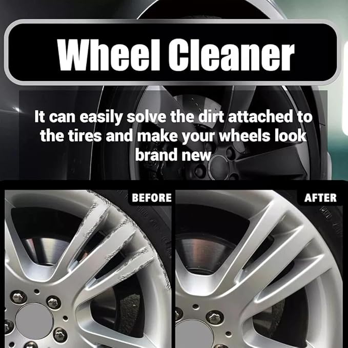 2025 Upgraded Bronze Bomber Wheel Cleaner, Tire Cleaner,- Safe on Chrome and All Wheel Finishes - Brake Dust, Dirt, Browning, Grease, and Grime Remover (US Stock) (2)