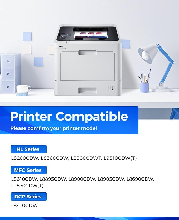 JCTONER DR431CL Drum Unit High Yield Replacement Compatible for DR-431CL Imaging Drum Compatible with Printer