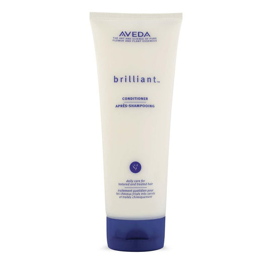 Aveda Brilliant Conditioner | Hydrating, Detangling, Smoothing Conditioner | Adds Shine | with Jojoba and Babassu Oils | for All Hair Types | Jasmine, Rose, Clove Aroma | 6.7 Fl Oz