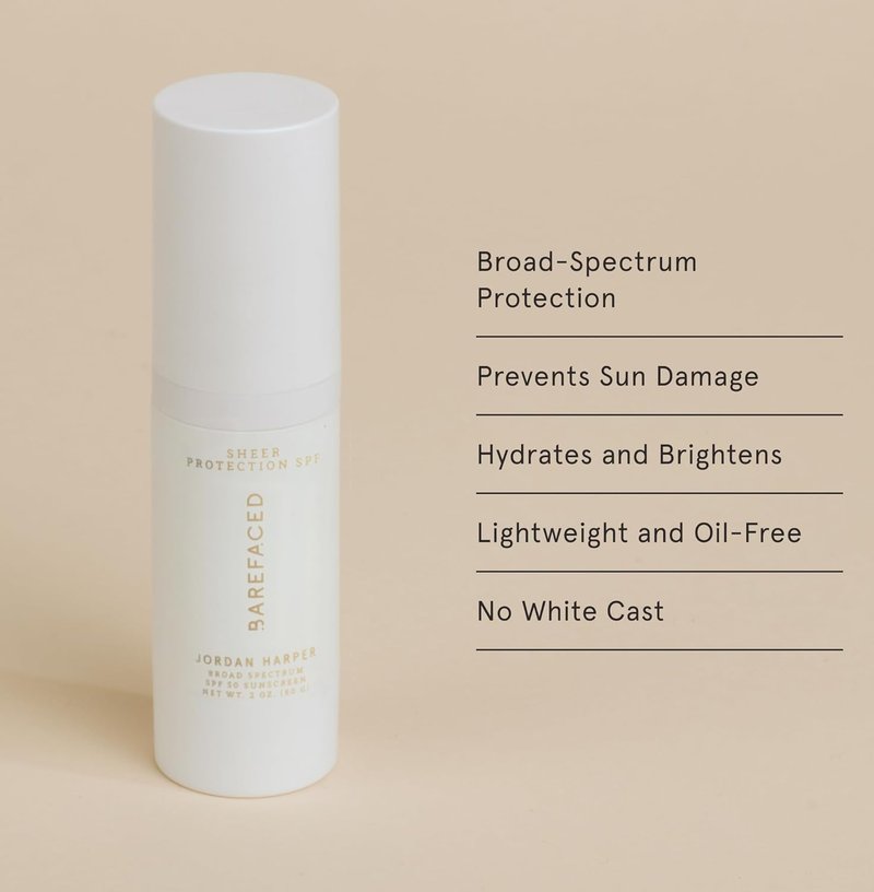 Sheer Protection SPF 50+ | Broad-Spectrum Face Sunscreen with Zinc Oxide, Niacinamide & Hyaluronic Acid - Oil-Free Hydration & Anti-Aging (60ml)