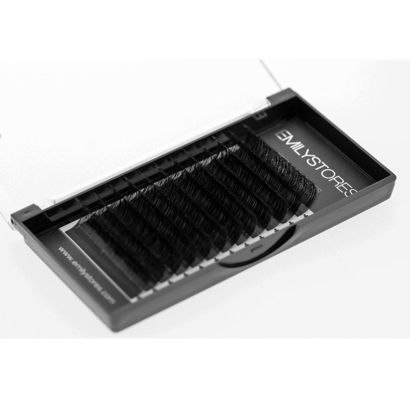 EMILYSTORES Eyelash Extensions 0.25mm Thickness C Curl Individual Volume Fake Eye Lashes (12MM)