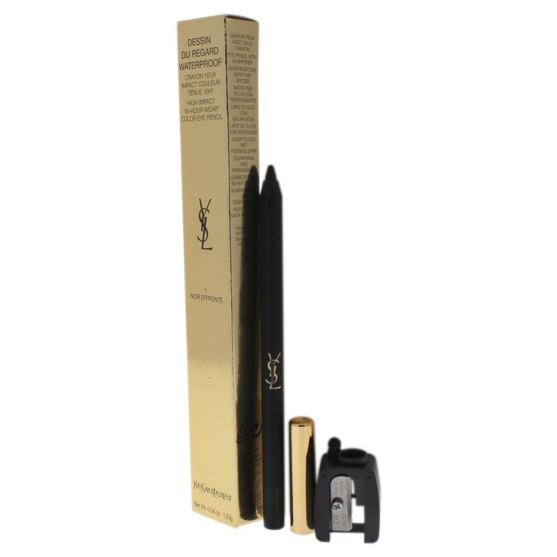 Yves Saint Laurent Dessin Du Regard Waterproof Eye Pencil, No. 1 Noir Effronte, 0.04 Ounce