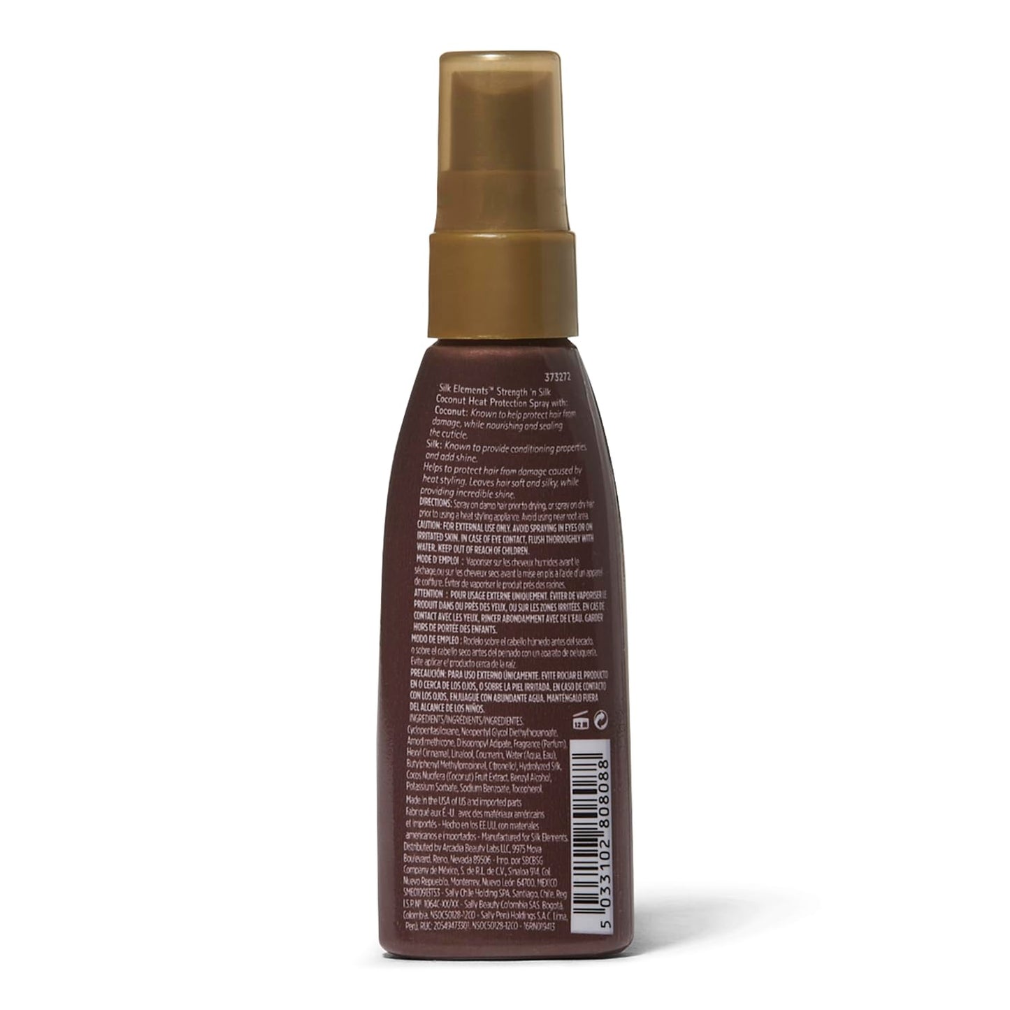 Silk Elements Coconut Heat Protection Spray 2.0 Ounce, Travel Size