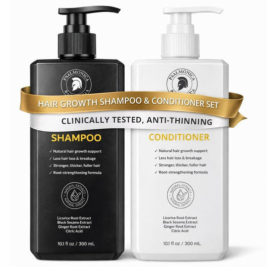 Hair Growth Shampoo and Conditioner Set - Sulfate-Free Thickening Formula for Hair Loss | Regrowth Treatment for Men & Women