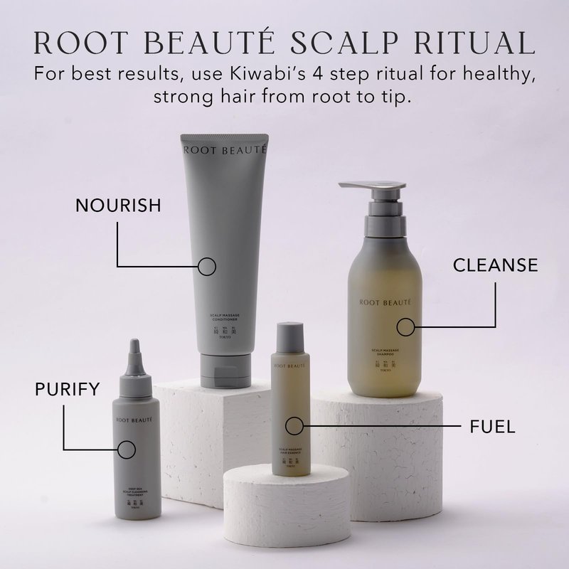 KIWABI ROOT BEAUTÉ Scalp Conditioner – Hair Growth & Scalp Treatment for Thinning, Dry & Oily Scalp – Sulfate-Free Hair Conditioner for Women with 23 Botanicals for Lustrous & Healthy Hair