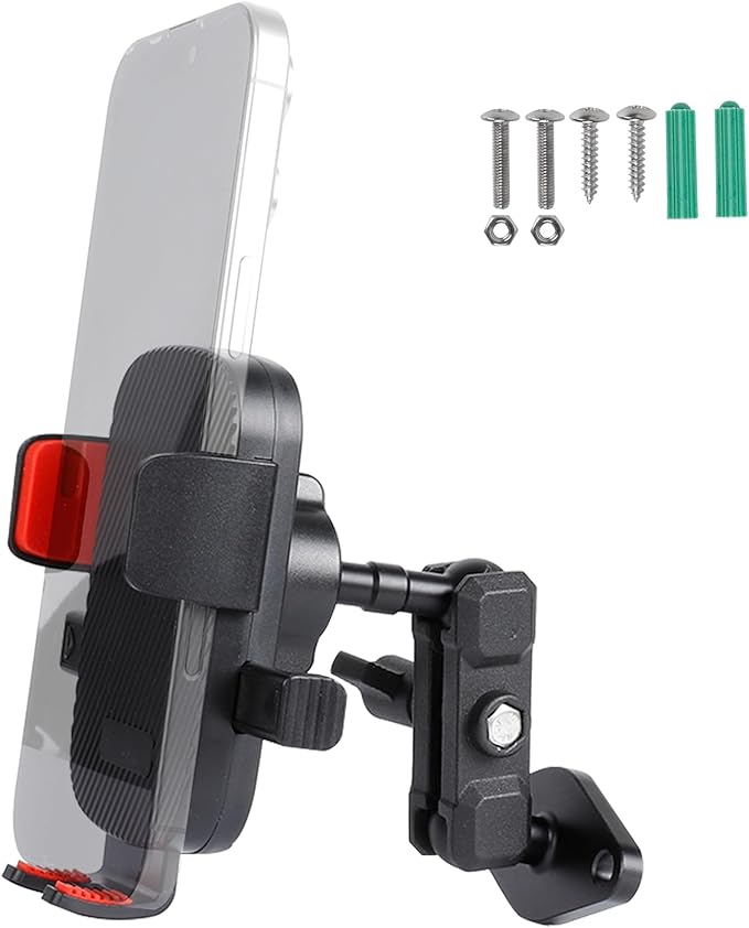Leenconghui Car Phone Holder Mount for AMPS Standard Diamond Base ，Aluminum 360° Rotation Phone Mount for Car Dashboard Truck Boat Desk， Compatible with iPhone 16 15 14 13 12 Series Samsung S24 S23
