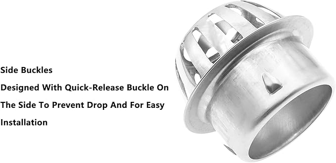 Roof Floor Drain,SAFYY 304 Stainless Steel Roof Drain Dome,Balcony Roof Dome Drain Cover,Yard Outdoor Anti Blocking Strainer,Gardens Gutter Cleaning Tool,Rain Bucket Drainage Parts (1, 90mm/3.5")