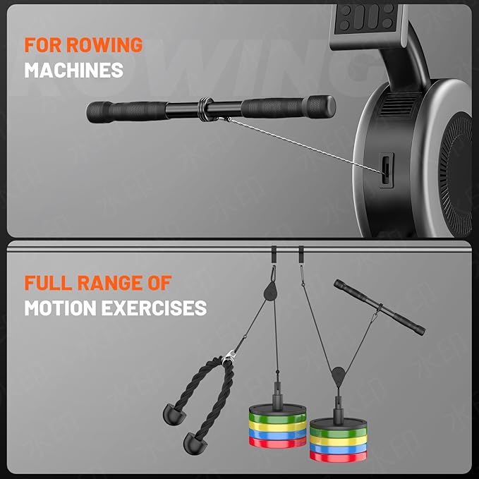 JOTUPLUN Cable Machine Attachment for Home Gym, Tricep Press LAT Pull Down Attachment, Cable Machine Accessories, Tricep Press Down Cable Attachment for Weight Fitness Multiple Options