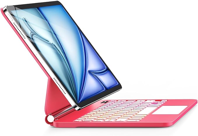 GGQFGTOJ Keyboard Case for iPad Air 13 inch (M3 2025/M2, 2024),iPad Pro 12.9 inch (3/4/5/6th Gen)，Magic-Style Magnetic – Floating Cantilever Stand – Backlit Keyboard Case with Multi-Touch Trackpad