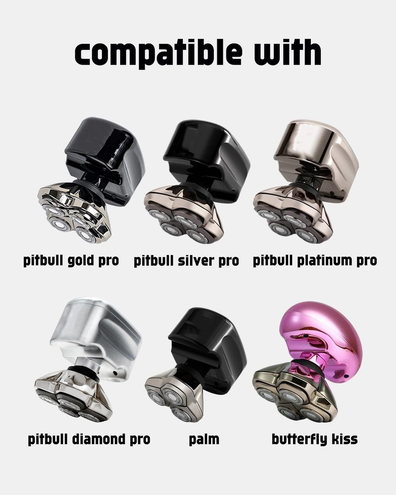 16PCS Pitbull Shaver Replacement Blade for Skull Shaver Replacement Heads, Skull Shaver Replacement Blades for Pitbull Gold Replacement Blades, Pitbull Skull Shaver Replacement Blade, Bald Man Gifts