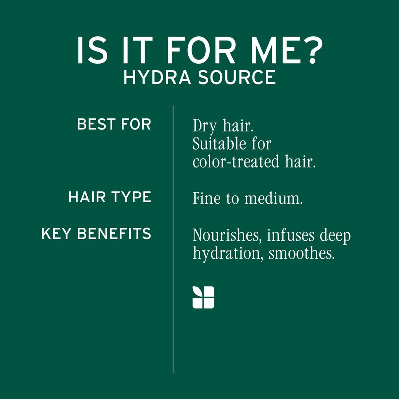 Biolage Hydra Source Conditioning Balm - Moisturizes, Detangles & Adds Softness, For Dry Hair, Infused with Fermented Aloe & Micro-Filtered Hyaluronic Acid, Vegan & Paraben-Free, 7.9 Fl Oz