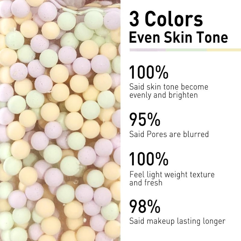 CATKIN Skin Tone Corrector Makeup Primer, Isolation Cream, 3 IN 1 Skin Tone Correcting, 73% Moisturizing Essence, Oil Control Primer For Flawless & Poreless Face Makeup Base Oil Free Formula