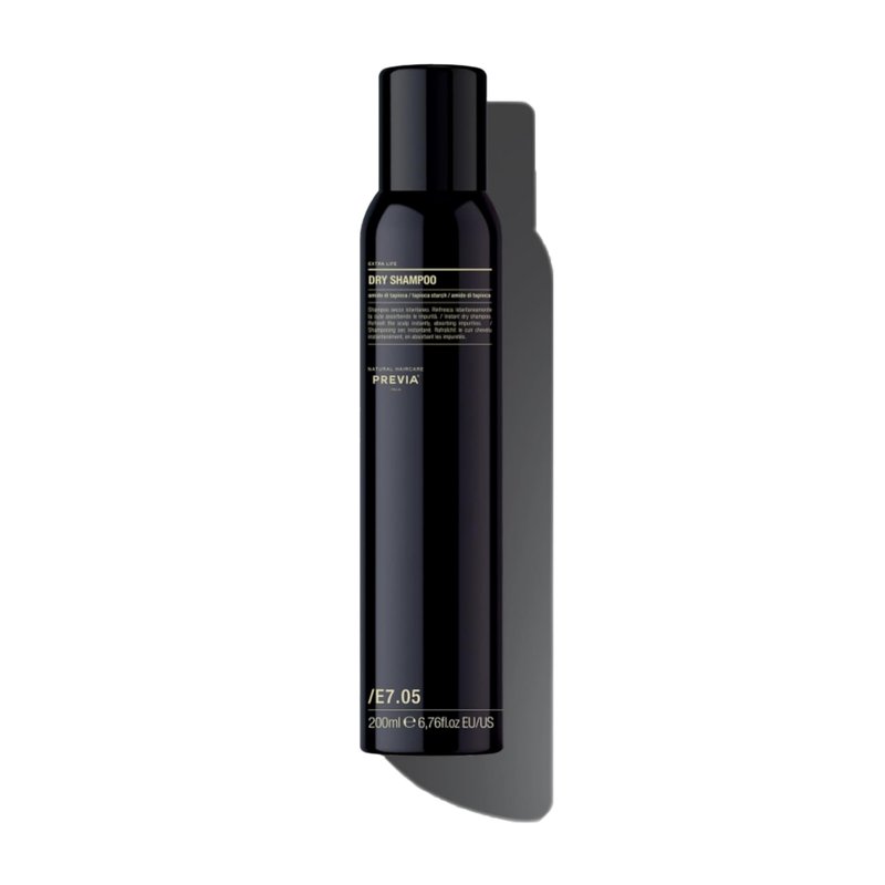 PREVIA Extra Life Dry Shampoo | Instant Scalp Refresh with Natural Tapioca Starch | Absorbs Excess Oil & Impurities | Fruity, Fresh, Woody Fragrance | Vegan Haircare for All Hair Types | 6.76 oz