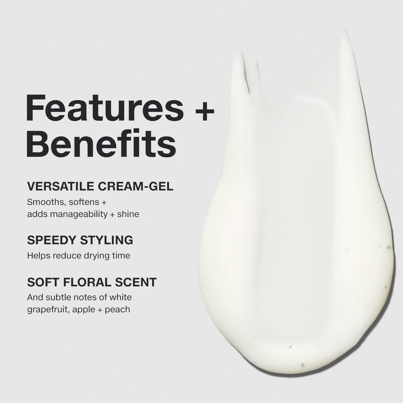 Paul Mitchell Fast Form Styling Cream Gel, Soft Hold, Faster Styling + Manageability, For All Hair Types, 5.1 fl. Oz