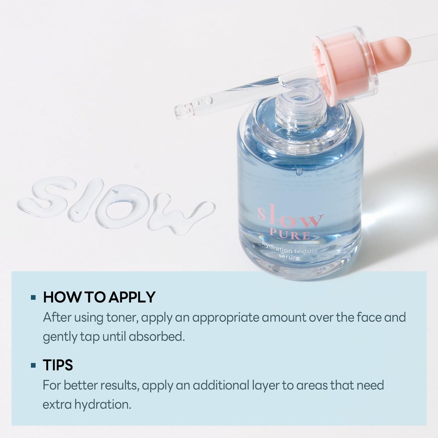 slowPURE Hydration Texture Serum - 80% Birch Sap, 7-Layer Hyaluronic Acid & Ectoin, Slow-aging Korean Skin Care Watery Serum for Deep Hydration and Smooth Texture, 1.69 fl.oz