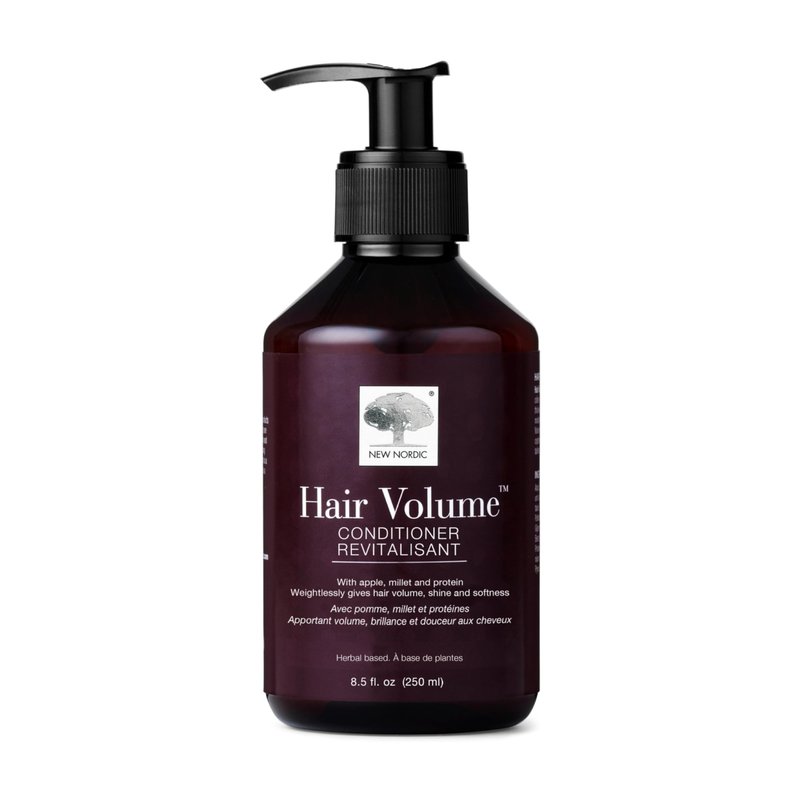 New Nordic Hair Volume Conditioner, Creamy Herbal Recipe to Weightlessly Hydrate, Volumize, Soften & Shine, Vegan, Clean Ingredients, 8.5 Fl Oz