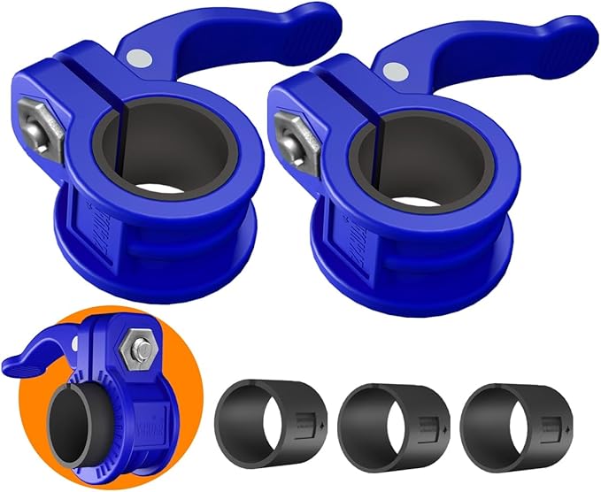 ZY-HUAN Mini Barbell Clips 1 inch I Multi-Size Adjustable Barbell Collar I 1 inch Barbell ClampsIQuick Release Weight Clips Pair of Locking for Dumbbell Bar