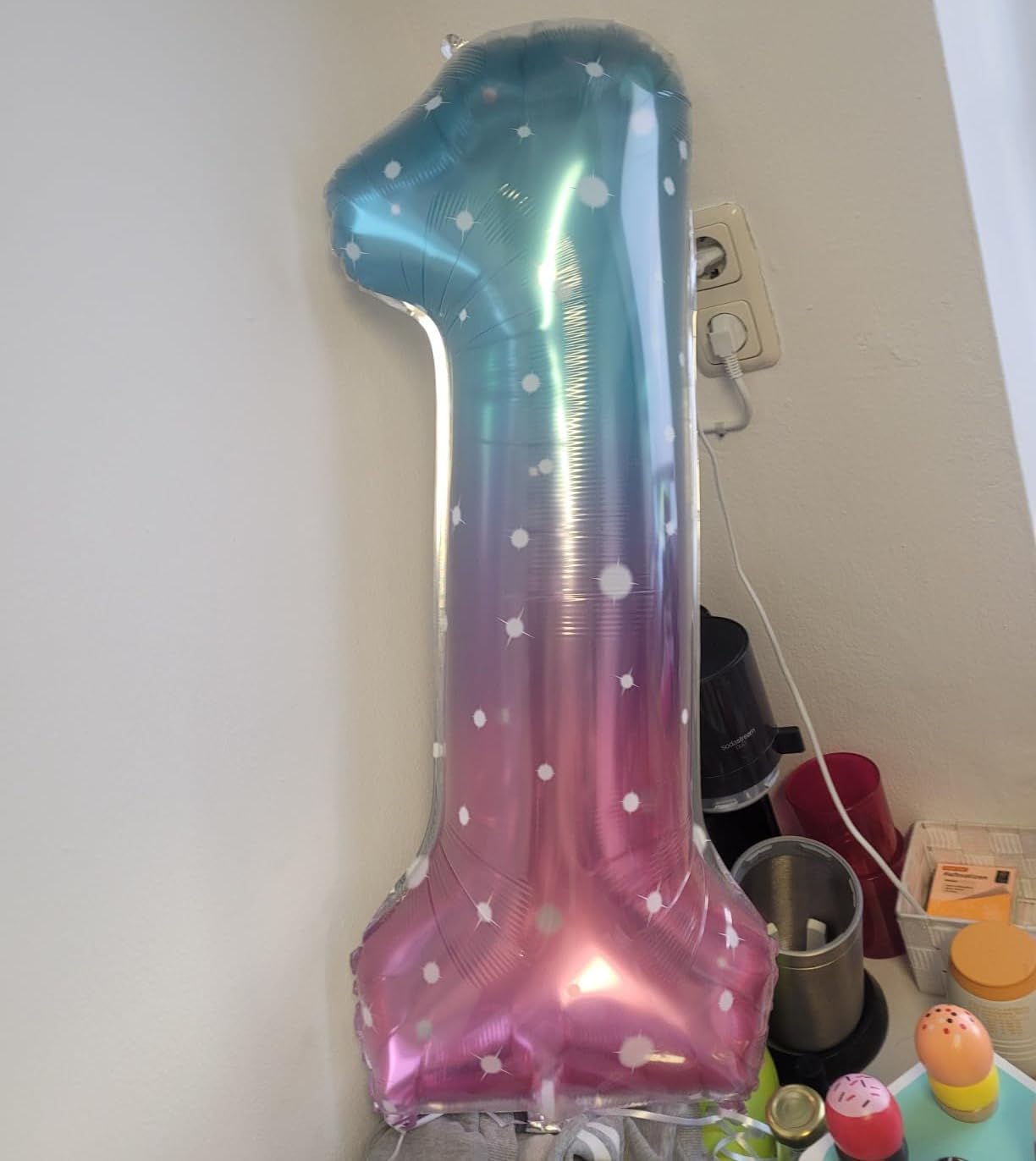 Number 0 Balloons - 40 Inch Pink, Purple & Blue Birthday Decorations for All Milestone Events