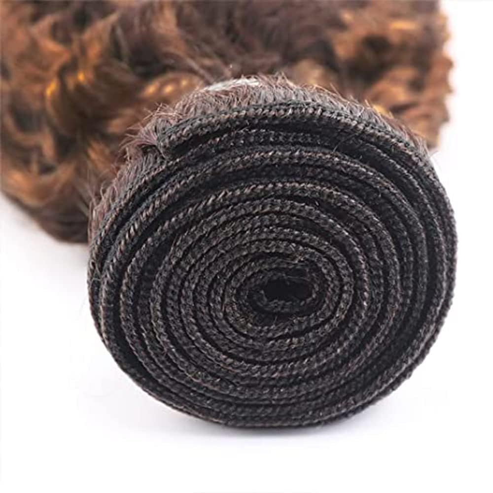 Brown Human Hair Ombre Bundles P430 Deep Wave Bundles Dark Brown Human Hair Bundle 12 14 16 Inch Brazilian Virgin Remy Hair Ombre Deep Wave Bundles Highlight Bundle