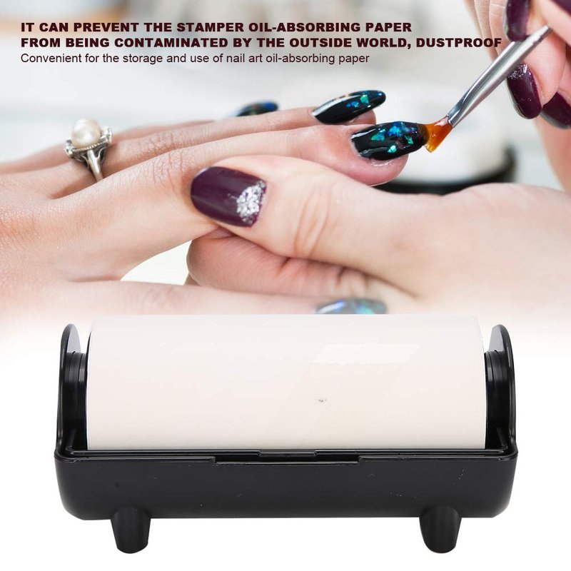 Nail Stamper Oil Absorbing Sheet Paper – Black DIY Manicure Tool for Clean Pattern Transfer, compatible with/Rectangle/Jelly Nail Stamping Plates & Polish