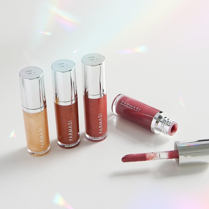 FARMASi Tinted Lip Plumper - Hydrating Plumping Lip Gloss for Fuller, Youthful Lips | Fiery Color