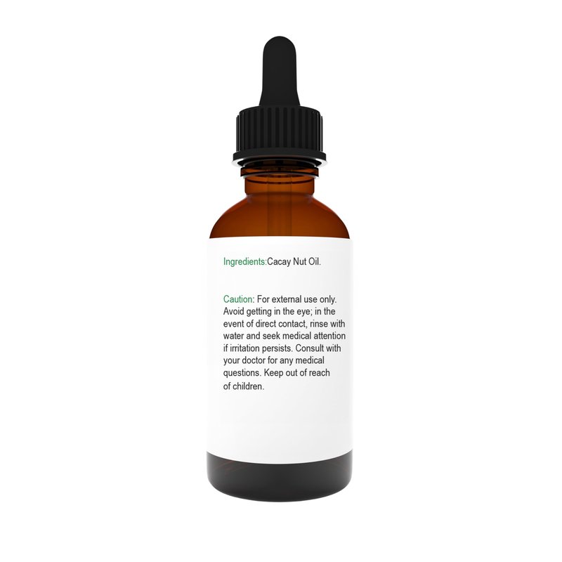 Vera Botanics CACAY NUT OIL 100% Pure & Natural, Unrefined, Cold-Pressed For Face, Dry Skin, Nails, Lips, Body & Hair - Reduce Hair Breakage, Appearance of Scars from Psoriasis, Eczema & Acne