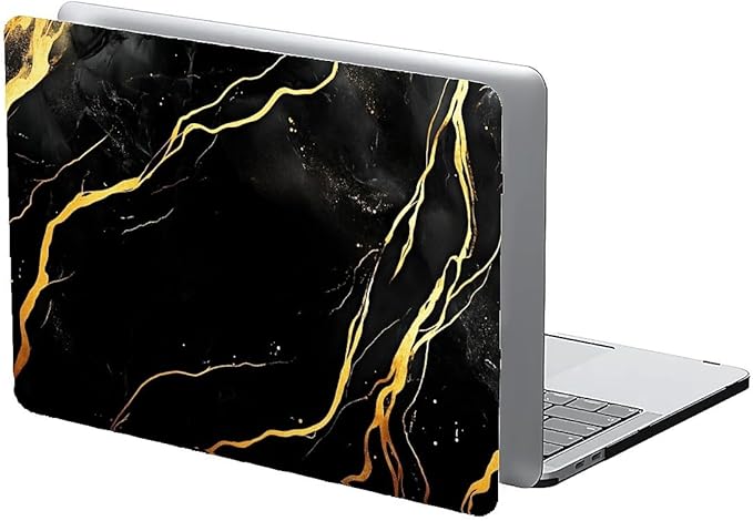 COTAIL Compatible with MacBook Air 13.3 13.6 Inch Case 2022 2021 2020 2019 Plastic Hard Shell Case Cover,13.3 Air (A1932/A2179/A2337), Black Marble