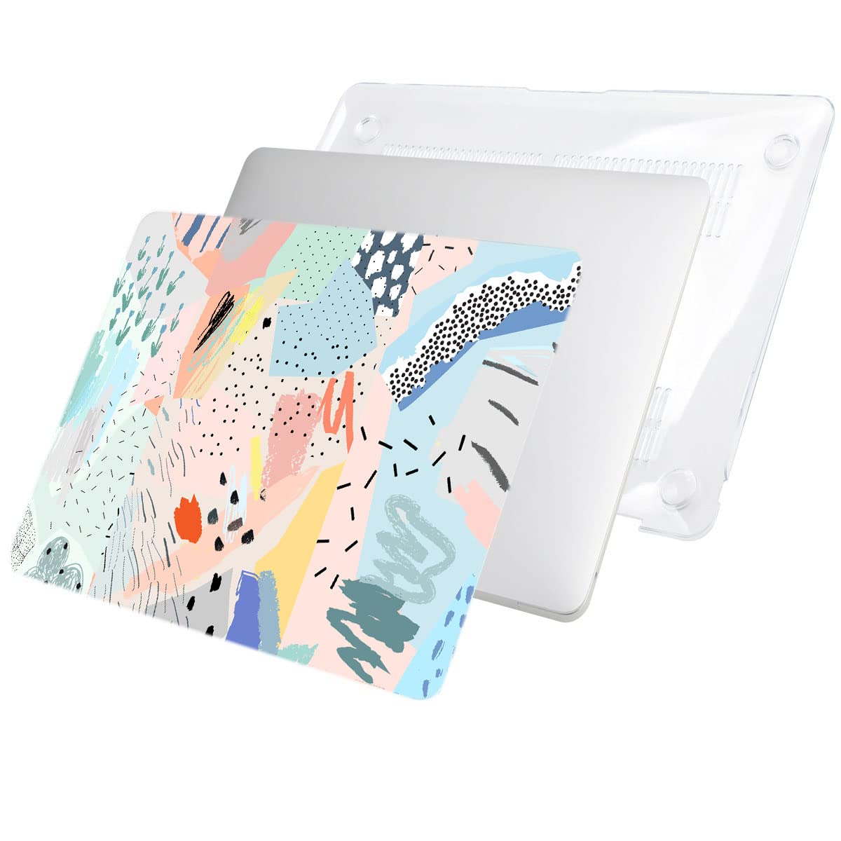 LanBaiLan Compatible for MacBook Pro 13 inch with Touch Bar M2 2026 2025 2024 2023 2022-2016 A2338 M1 A2251 A2289 A2159 A1989 A1708 A1706, Laptop Hardshell Case and Keyboard Cover, Graffiti